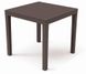 Пластиковый стол для дачи нераскладной 78x78x72 коричневый 8009271020313САД фото 1