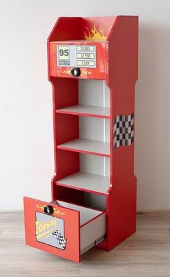 ➤Цена   Купить Детский Шкаф книжный Форсаж красный Форсаж 1 ➤ ➤Шкафы детские➤Embawood➤0225352.1Emba.3 фото