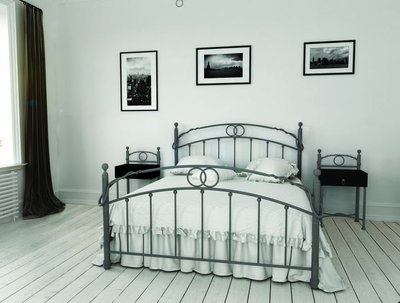 ➤Цена   Купить Металлическая кровать двуспальная Toskana (Тоскана) Bella Letto ➤Серый ➤Кровати металлические➤Металл-дизайн➤440300934WOOМЕТДИЗ.1 фото