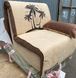 Кресло кровать без подлокотников СМ 80х115х87 кофейный с пальмами арт020012.5 044611.91NOV фото 1