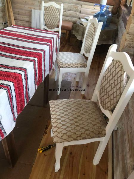 ➤Цена 1 649 грн  Купить Белый стул деревянный для гостиной Шейн ➤Белый ➤Стулья деревянные➤Агросвит Б➤666010ПЛМ фото