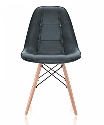 ➤Цена   Купить Черный стул на деревянных опорах обивка кожзам арт040265.1 ➤Черный ➤Стулья для кухни➤Modern 8➤SDM16WSBL,1ВВ1 фото