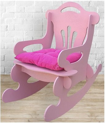 ➤Цена 2 211 грн  Купить Стул-качалка детский с подушкой 53х82х72 розовый ➤Розовый ➤Детские кресла и стулья➤M_S-СД➤440303326М.2 фото