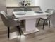 Комплект кухонный стол Notsob Т 110х70(+35) Стандарт белый + стул кресло 4 шт серый 0202JAM фото 7