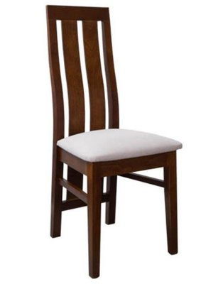 ➤Цена 2 775 грн  Купить Банкетный стул деревянный с высокой спинкой и мягким сиденьем Баски ➤Орех темный ➤Стулья деревянные➤Агросвит 1П➤440305645ПЛМ фото