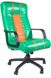 ➤Цена 4 440 грн  Купить Кресло Brigh пластик / кожзам Rainbow зеленый с оранжевой вставкой ➤да ➤Кресла руководителя➤Zesty➤440303835.4ZES фото