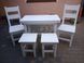 Комплект деревянный Рюнжи стол + стулья 2 шт + табурет 2 шт 440302890ПЛМ фото 3