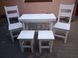 Комплект деревянный Рюнжи стол + стулья 2 шт + табурет 2 шт 440302890ПЛМ фото 2