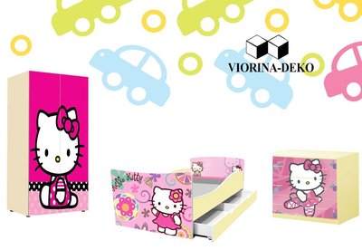 ➤Цена   Купить Детская комната серии Hello Kitty ➤Розовый ➤Детские комнаты➤VDЕ➤440303530.8ВИОРДДР фото