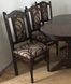 Обеденный стол со стульями Брен 1+6, раскладной 1600х900+400 вставка темный орех 440306242.100ПЛМ фото 23
