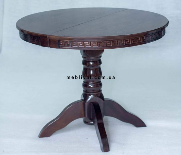 ➤Цена 6 900 грн  Купить Деревянный стол овальный Брен 120х80 +40 см орех темный ➤Орех темный ➤Столы деревянные➤Агросвит Б➤440306242.3ПЛМ фото