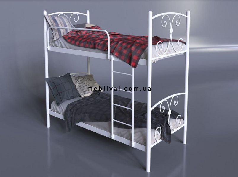 ➤Цена 8 114 грн UAH Купить Двухъярусная кровать Жасмин ➤Белый ➤Кровати двухъярусные➤Tenero➤440310545TEN фото