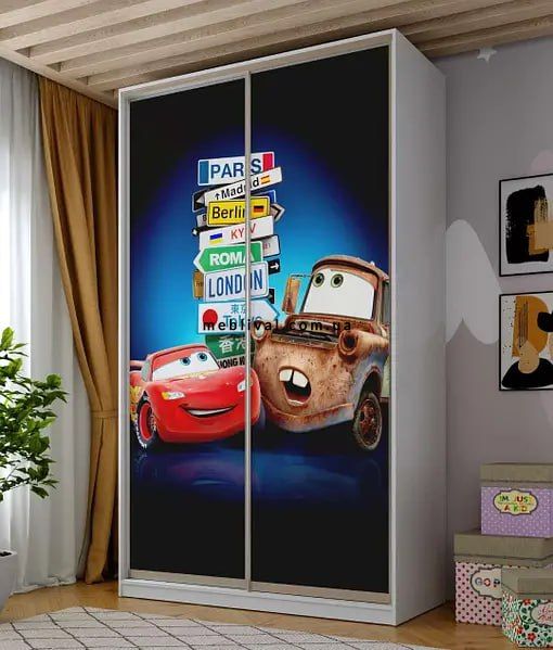 ➤Цена 9 403 грн  Купить Детский шкаф-купе 2х дверный Дизайн Дисней Tom And Jerry 100х180 ➤ ➤Шкафы детские➤VDЕ➤144563.7ВИОРД1 фото