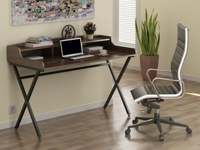 ➤Ціна 3 780 грн  Купити Компьютерный стол в стиле Loft на металлических ножках Орех арт050137.3➤орех ➤Письменные столы в стиле Loft➤Modern 10➤62693LO фото