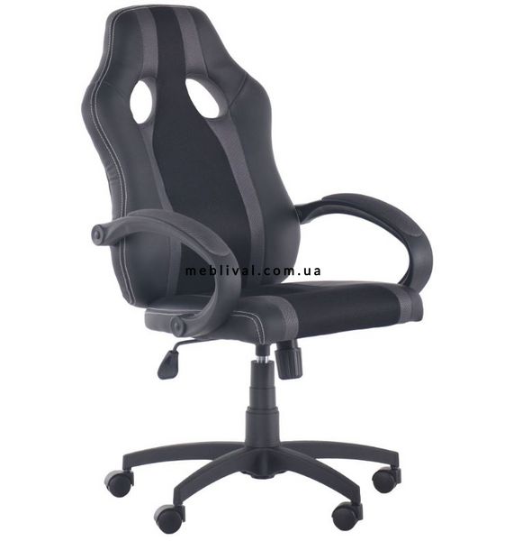 ➤Цена 4 150 грн  Купить Игровое кресло сетка черная, вставки сетка серая ➤Черный, серый ➤Кресла игровые➤Modern_12➤298231АМ фото