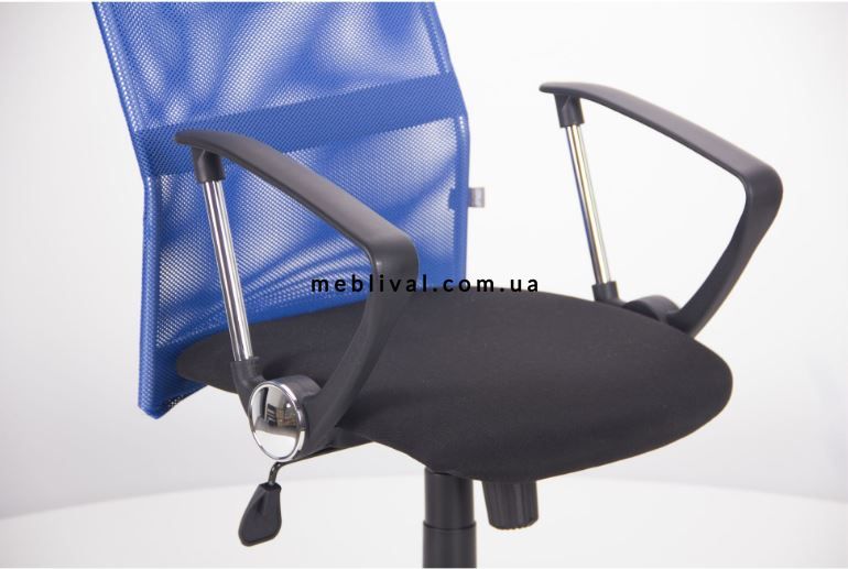 ➤Цена 2 878 грн  Купить Кресло Ultra сиденье А-1/спинка Сетка синяя, вставка Скаден черный ➤Синий ➤Кресла Коллекция Онлайн➤AMF➤210036АМ фото