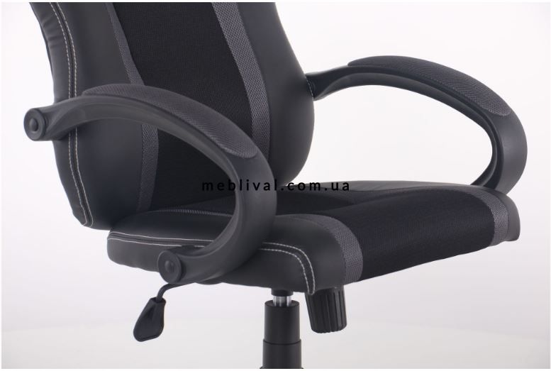 ➤Цена 4 150 грн  Купить Игровое кресло сетка черная, вставки сетка серая ➤Черный, серый ➤Кресла игровые➤Modern_12➤298231АМ фото