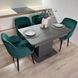 Комплект кухонный стол Notsob Т 110х70(+35) Стандарт серый + стул кресло 4 шт зеленое 0203JAM фото 2