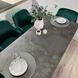 Комплект кухонный стол Notsob Т 110х70(+35) Стандарт серый + стул кресло 4 шт зеленое 0203JAM фото 5