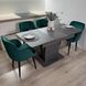 Комплект кухонный стол Notsob Т 110х70(+35) Стандарт серый + стул кресло 4 шт зеленое 0203JAM фото 6
