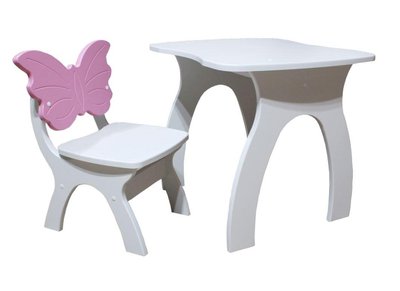➤Ціна   Купити Стол + стул детский корпус МДФ 02➤Білий ➤Комплект стол + стул➤VDЕ-Н➤144500виорджн фото