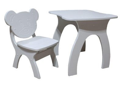 ➤Ціна   Купити Стол + стул детский корпус МДФ 03➤Білий ➤Комплект стол + стул➤VDЕ-Н➤144500виорджн фото