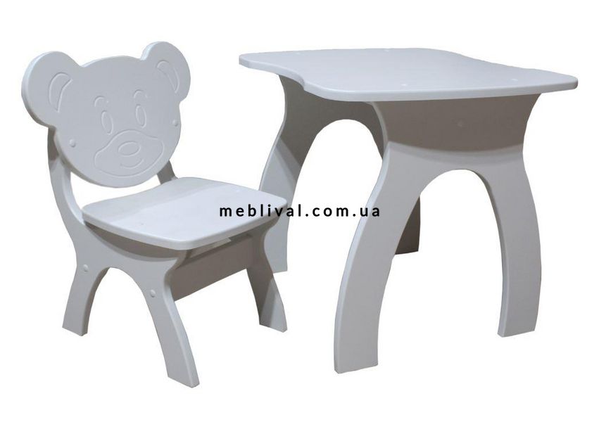 ➤Цена   Купить Стол + стул детский корпус МДФ 03 ➤Белый ➤Комплект стол + стул➤VDЕ-Н➤144500виорджн фото