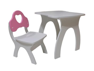 ➤Ціна   Купити Стол + стул детский корпус МДФ 04➤Білий ➤Комплект стол + стул➤VDЕ-Н➤144500виорджн фото