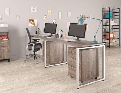 ➤Цена 8 100 грн  Купить Офисный письменный стол двойной в стиле Loft Дуб арт050172.2 ➤дуб ➤Письменные столы в стиле Loft➤Modern 10➤62646LO фото