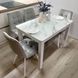 Комплект кухонный стол Notsob 90х60 Стандарт белый + стул мягкий 4 шт серый 0195JAM фото 13