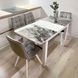Комплект кухонный стол Notsob 90х60 Стандарт белый + стул мягкий 4 шт серый 0195JAM фото 10