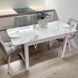 Комплект кухонный стол Notsob 90х60 Стандарт белый + стул мягкий 4 шт серый 0195JAM фото 14