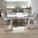 Комплект кухонный стол Notsob 90х60 Стандарт белый + стул мягкий 4 шт серый 0195JAM фото 7