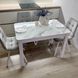 Комплект кухонный стол Notsob 90х60 Стандарт белый + стул мягкий 4 шт серый 0195JAM фото 16