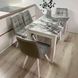 Комплект кухонный стол Notsob 90х60 Стандарт белый + стул мягкий 4 шт серый 0195JAM фото 9