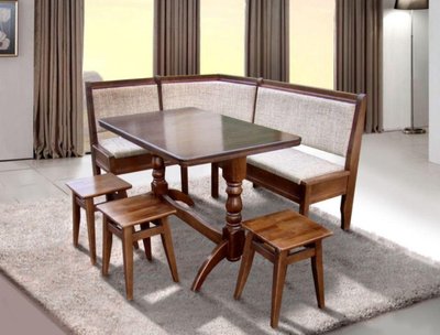 ➤Цена   Купить Комплект мебели для кухни уголок Кампос со столом и табуретами ➤орех светлый ➤Кухонные уголки комплекты➤Агросвит 2С➤440303000ПЛМ фото