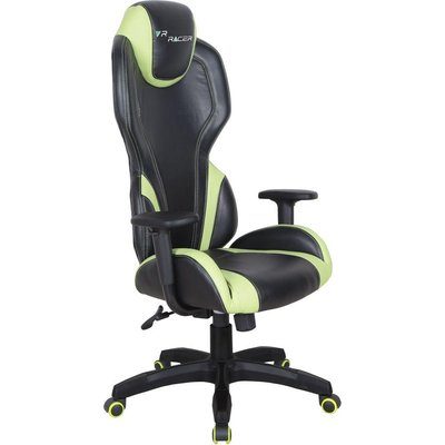 ➤Цена   Купить Кресло VR Racer Zeus черный, PU черный/зеленый ➤Черный ➤Кресла геймерские➤AFM➤515410АМ фото