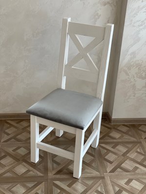 ➤Цена 2 412 грн  Купить Белый стул мягкий классический с мягким сиденьем Алелья ➤Белый ➤Стулья под старину➤Агросвит 4С➤440302981ПЛМ фото