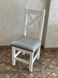 Белый стул мягкий классический с мягким сиденьем Алелья 440302981ПЛМ фото 1