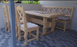 Комплект деревянный Редон стол + лавка и два стула 440302875ПЛМ фото 7