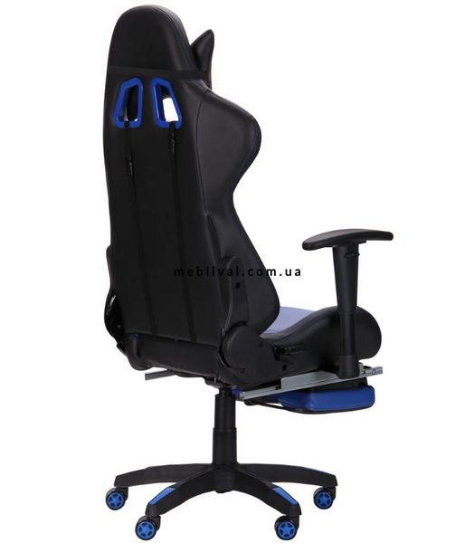 ➤Цена 13 194 грн  Купить Компьютерное кресло игровое с подножкой черный/синий ➤Черный ➤Кресла геймерские➤Импорт➤515277АМ фото