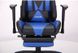 Компьютерное кресло игровое с подножкой черный/синий 515277АМ фото 9