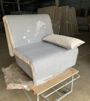 ➤Цена 11 000 грн  Купить Кресло кровать без подлокотников E03 80 арт02005.10 серый принт логотип белый ➤Серый ➤Кресло кровать➤Modern 2➤044604.11NOV фото