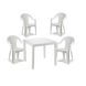 Комплект садовый стол King+4 кресла Ischia белый 2800000010607.САДГ фото 2