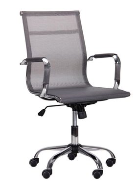 ➤Цена 4 799 грн  Купить Кресло Slim Net LB (XH-633B) серый ➤Серый ➤Кресла Коллекция Slim➤AFM➤521220АМ фото