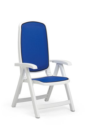 ➤Цена   Купить Кресло садовое раскладное Delta бело/синее ➤ ➤Кресла и стулья пластиковые➤NARDI➤4031000112.1 фото