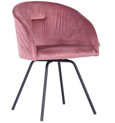 ➤Цена 4 280 грн  Купить Кресло поворотное Sacramento черный/велюр розовый антик ➤Розовый ➤Стулья лофт➤AFM➤546795АМ фото
