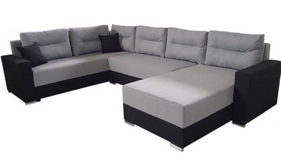 ➤Цена 29 666 грн  Купить Большой угловой диван в гостиную ткань инари серый ➤Серый ➤Диваны угловые➤Modern 9➤440303164KAI фото