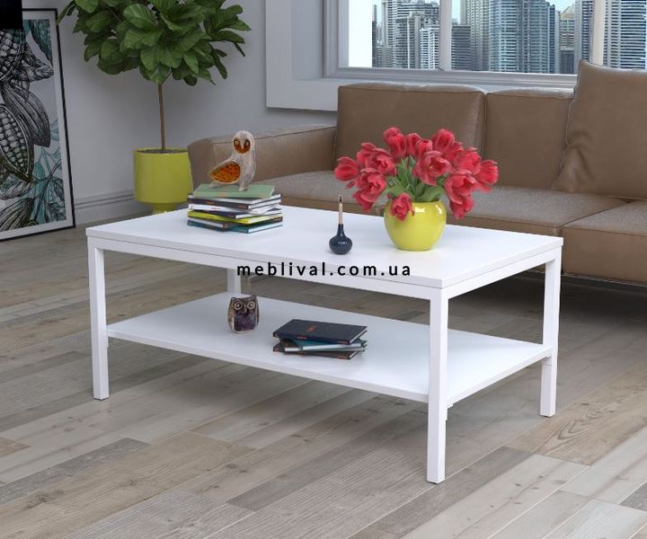 ➤Цена 2 565 грн  Купить Журнальный столик в стиле Loft Белый арт050155.4 ➤Белый ➤Журнальные столы в стиле Loft➤Modern 10➤62656LO фото