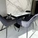 ➤Цена 3 910 грн UAH Купить Стул кресло на металлических ножках черных ткань синяя 6 ➤світло-сірий ➤Стулья для кухни➤Maj➤0176JAM фото